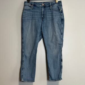 J Crew High Rise Curvy Vintage Slim Straight Leg Jeans 35